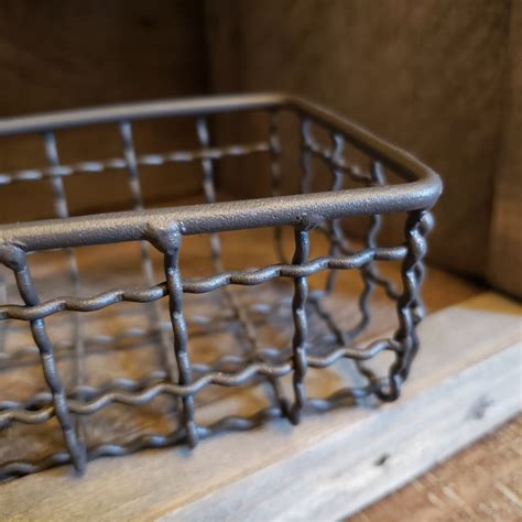 Farmhouse Metal Basket 